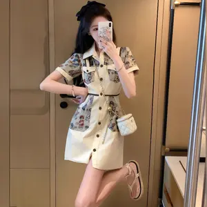 1064 baju mini dress pantai resort wanita korean style vintage putih kekinian terbaru 2025 mini dress press body