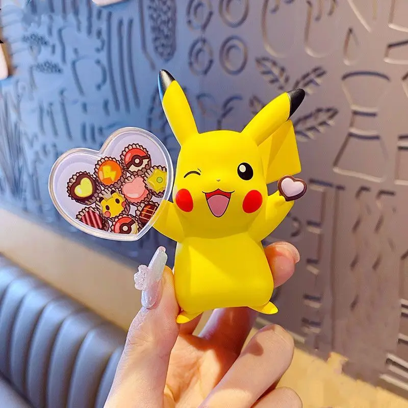 Hộp mù Magic Baby, Đồ chơi Thủ Công dễ thương, Pikachu dễ thương, Xe đồ chơi Pokemon, Đồ trang trí nhỏ để bàn, Đồ chơi Pokemon 6