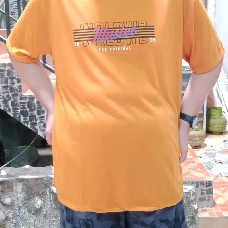 Kaos Jumbo Pria BigSize Oversize 2XL 3XL 4XL 5XL katun adem Katun Katun Katun Hitam Santai Putih atletis oversized 1
