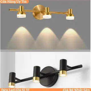 Đèn soi tranh, Đèn rọi gương 3 bóng mắt  cực sáng ,điều chỉnh được góc chiếu