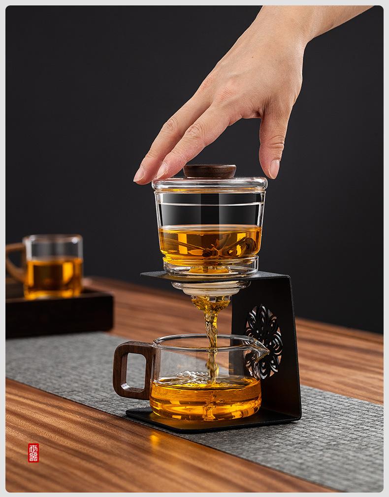 Product Introduction of Teapot making tea household 2025 new tea separator glass liner tea set elegant cup making teapot lazy tea set perfect  teapot 15