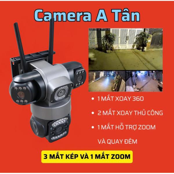 Camera wifi Yoosee Q49 PRO 4 MẮT KÉP 20.0MPX - Xem 3 màn hình cùng lúc [TẶNG HỘP KỸ THUẬT KHI MUA KÈM THẺ NHỚ ]  Kết nối WIfi nhanh chóng