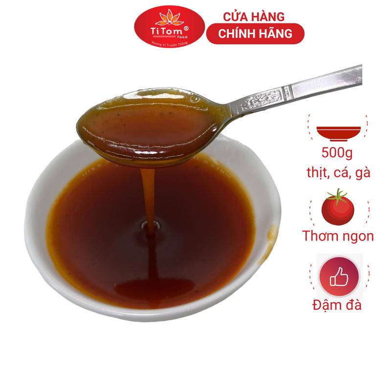 Xốt chiên nước mắm cá, thịt, gà Titom gói 70g - công thức truyền thống, hương vị đậm đà 3