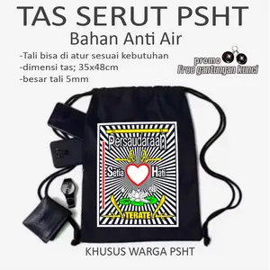 Tas serut PSHT tas psht setia hati terate tas gendong tas travel tali anti air