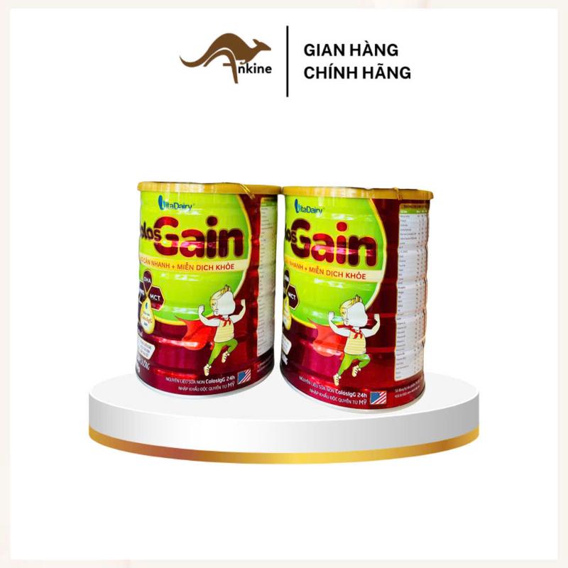 Vitadairy - (Combo2lonColosGain) Combo2lon Sữa dinh dưỡng bổ sung sữa non Colos Gain lon 800g cho bé.