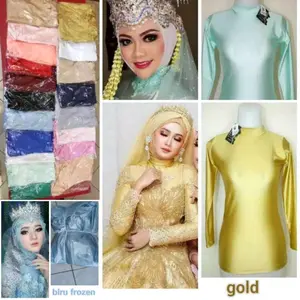 manset lycra gliter pengantin/manset sport manset senam panjang manset baju Muslim