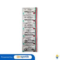 Gambar SIMVASTATIN NOVAPHARIN 20 MG STRIP 10 TABLET dari Apotek HAR Farma by GoApotik Kota Bekasi 1 Tokopedia