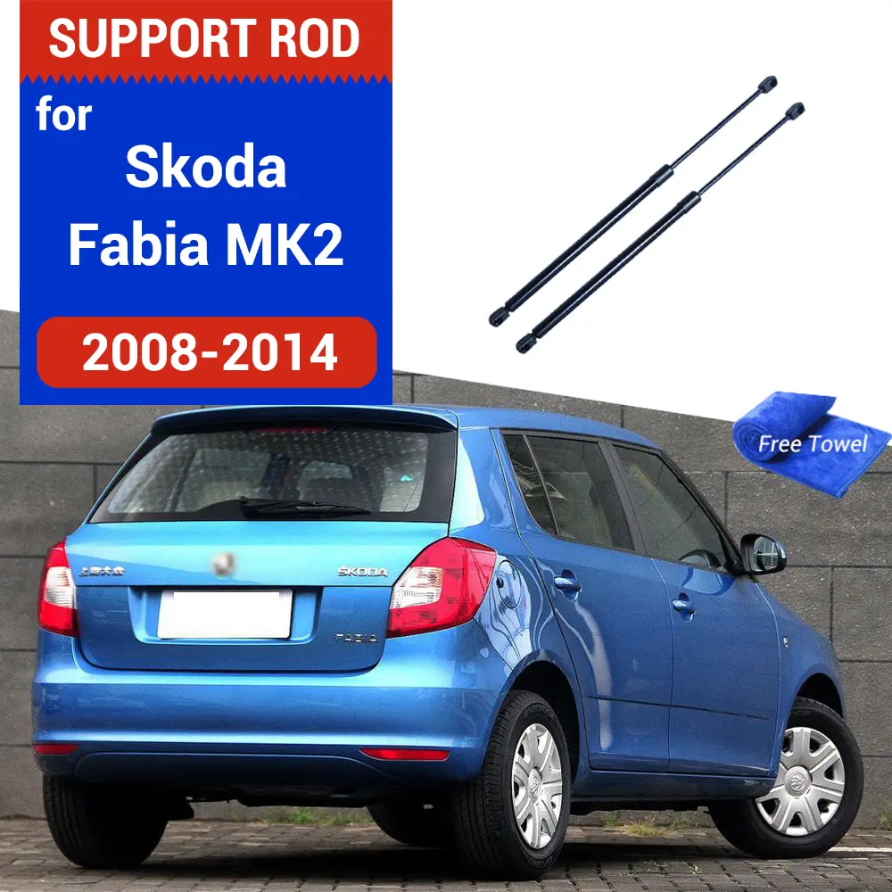 Rear Door Trunk Box Supporting Hydraulic Lift Rod Strut Spring Shock Bars Bracket For Skoda Fabia 2008-2014