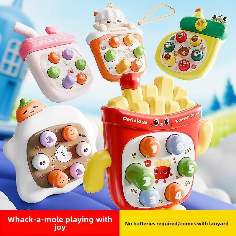 Product Introduction of Đồ Chơi Whac-a-Mole Lòng Bàn Tay Mini Âm Nhạc Bấm Cho Trẻ Em, Bộ Ghép Hình Giáo Dục Sớm, Thích Hợp Cho Bé Trai Và Bé Gái, Nhấn Ngón Tay, Trẻ Nhỏ Nhận Thức Hình Dạng, [Hình Thông Minh] 0