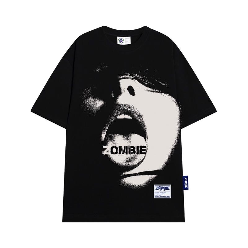 Áo Thun Zombie Club, GIRL Unisex cotton 100% Chính Hãng Nam Nữ Menswear Cổ Tròn