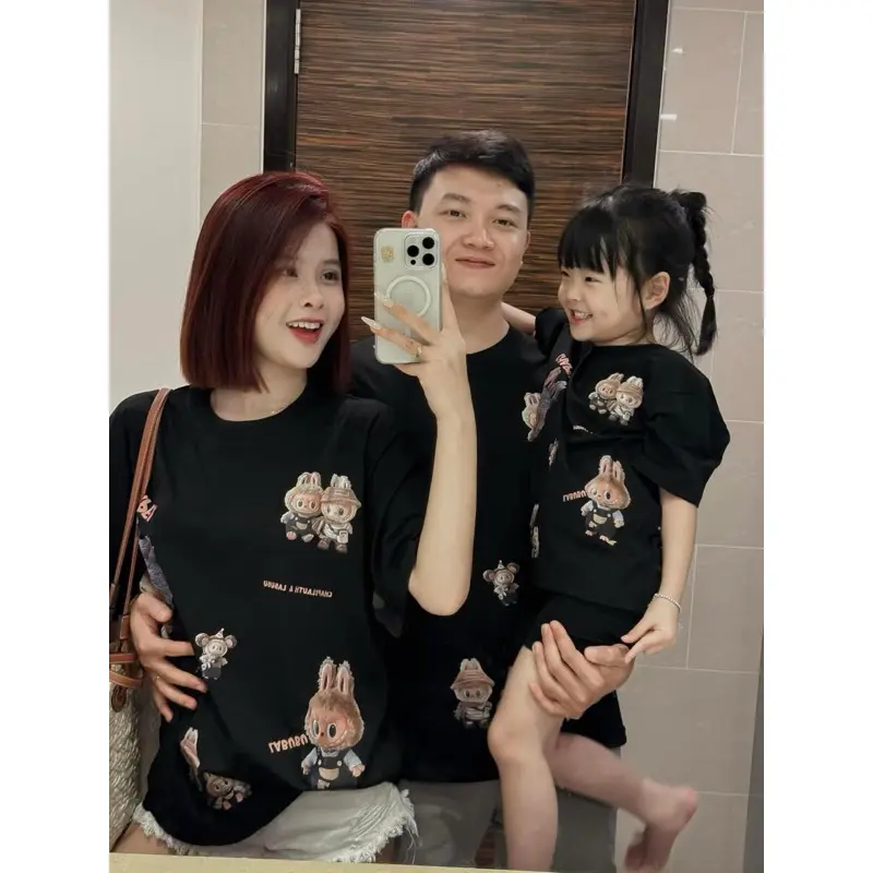 Áo phông cho bé la bu bu Chapel, áo thun cho bé trai,bé gái,bố mẹ.TPKIDS.[M765] 0