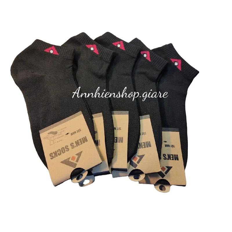 [Combo 10 ] đôi tất nam MÀU ĐEN unisex tất cổ ngắn, hàng VNXK không hôi chân, vải cotton dày vừa thoáng mát khử mùi - đeo đến mắt cá chân [ảnh thật shop tự chụp Menswear
