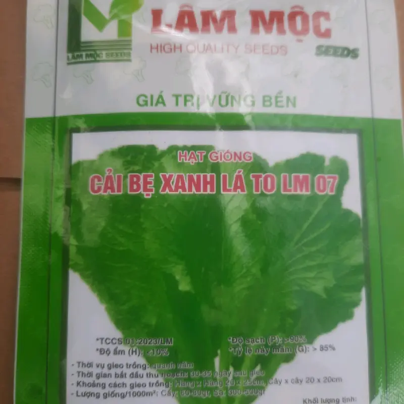 Giống Cải Bẹ Xanh Lá To - 20g - Hạt Giống Lâm Mộc Hoặc Mai Vàng 0