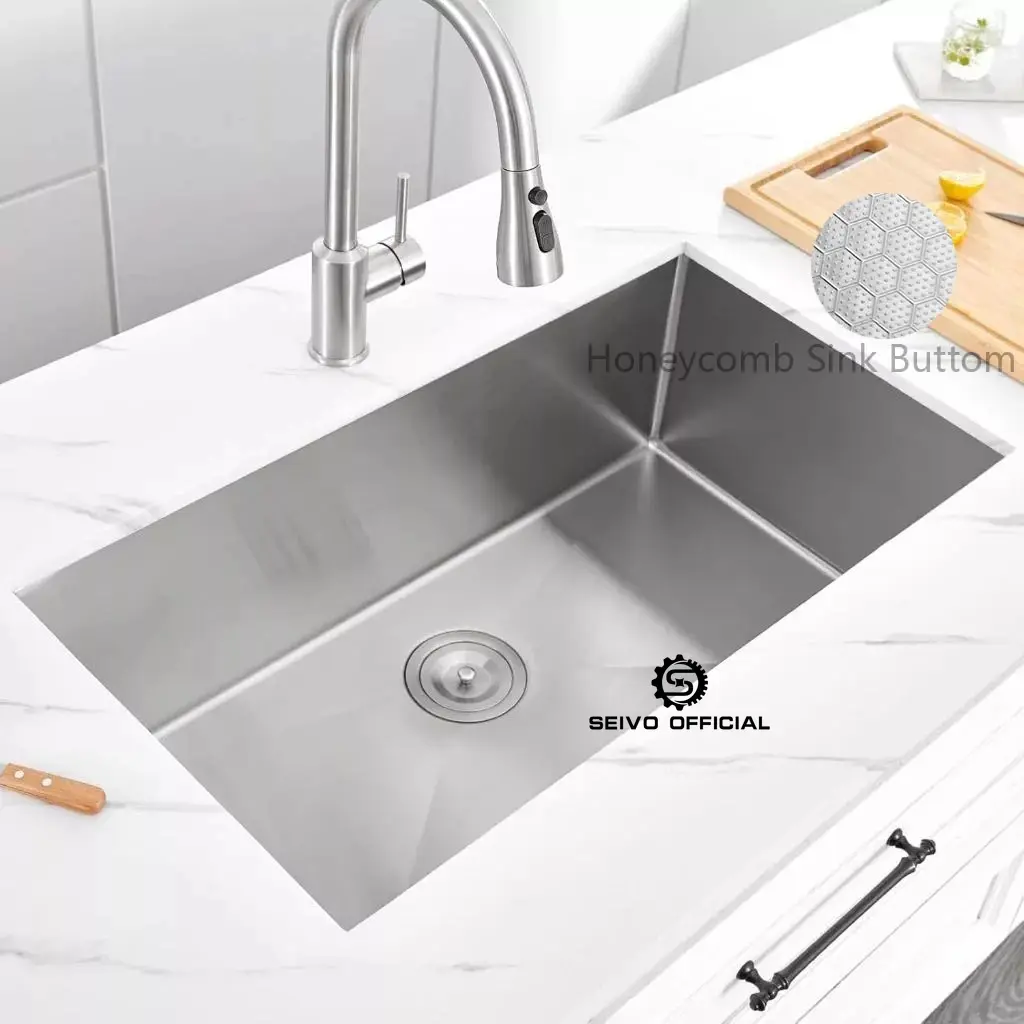 Handcraft SUS 304 Stainless Steel Undermount Kitchen Sink with Honeycomb Buttom