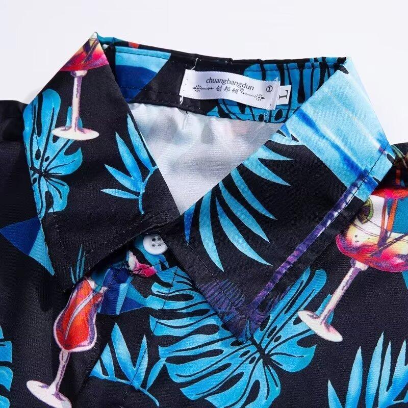 Product Introduction of Men's Traditional Clothing Men's T-shirt Men's Shirt Men's Short Sleeve Couple Short Sleeve Thin Clothes Fashion Printing Menswear Suits 3
