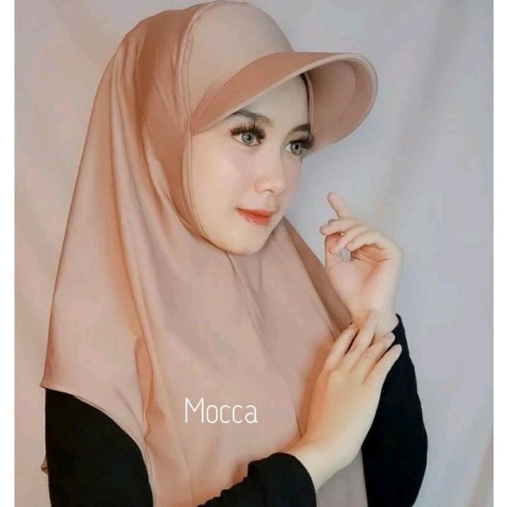 Product Introduction of Hijab Instan Sporty Topi / Hijab Topi Jersey Anti Panas 4