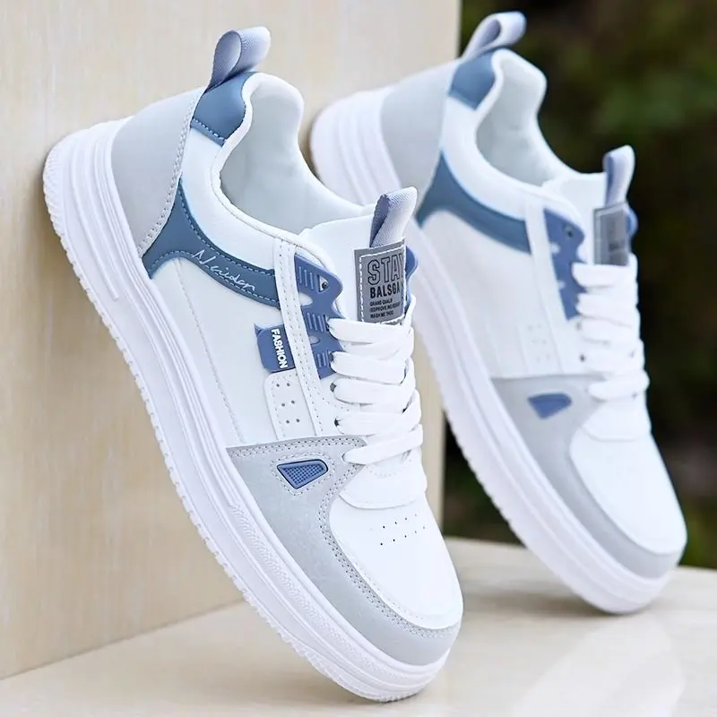 Autumn Men's Shoes Waterproof Non-Slip Casual All-Match White Shoes Student Board Shoes Men's Lightweight Trendy Sports Shoes Men
