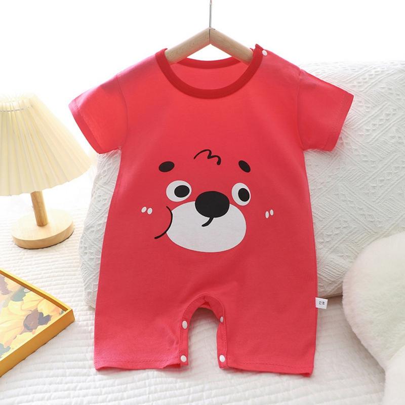 Product Introduction of 2024 Infant climbing clothes pure cotton summer new Korean version boy baby thin women's short-sleeved children's onesie Romper 10