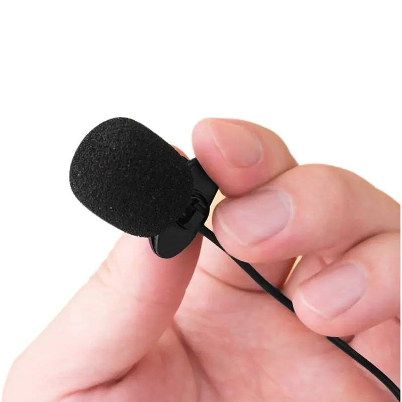 MIC KERAH JEPIT KLIP MICROPHONE CONDENSORE JACK 3.5MM TRS WITH TIE CLIP ON 2
