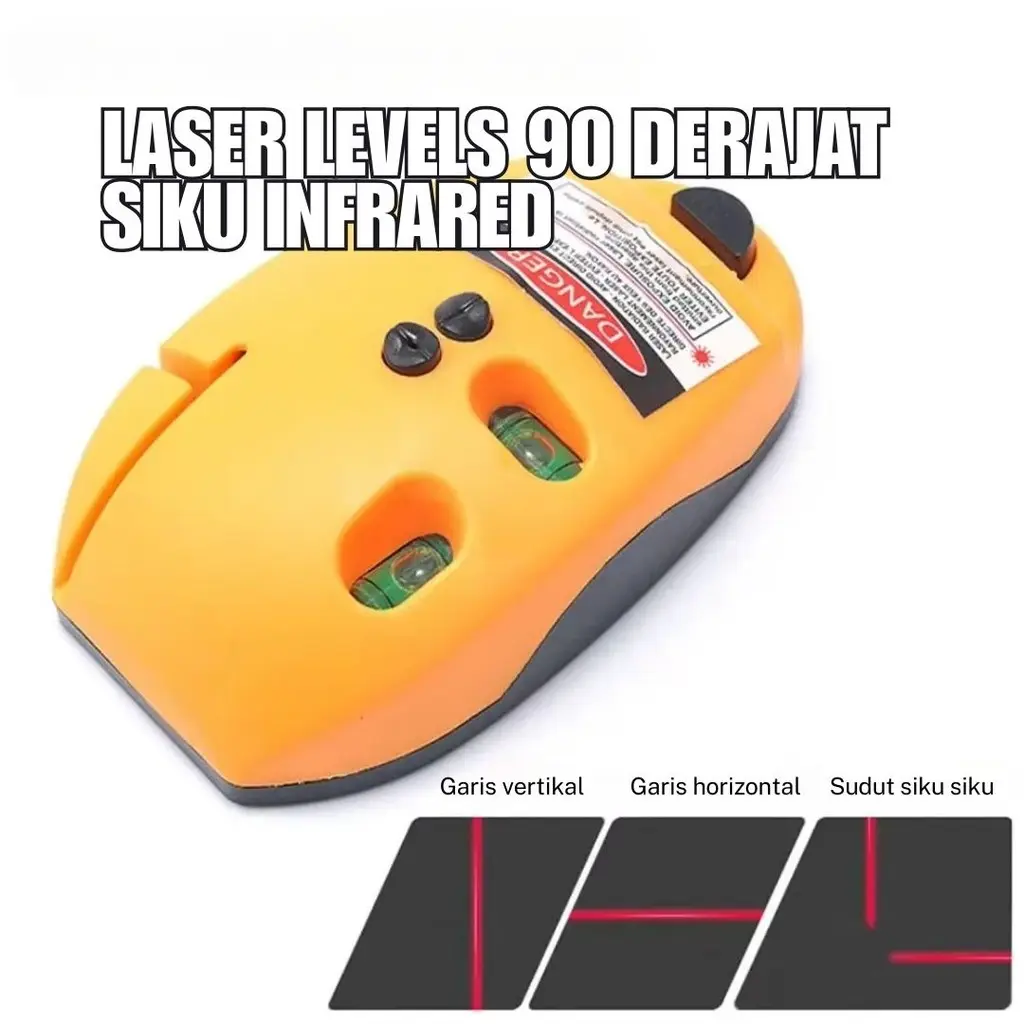 Laser Levels 90 Derajat Siku Infrared Line Projection Right VerticalAngle Horisontal