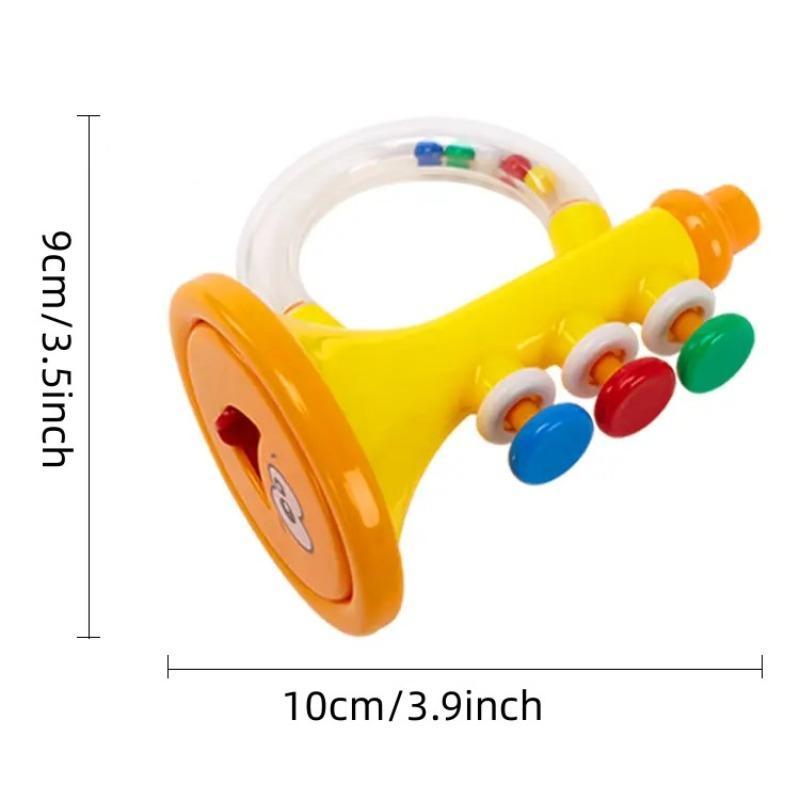 Trumpet Musical Instrument, Cute Colorful Trumpet with Pressable Keys, Baby Toys for Inspiring Musical Talents, Lightweight Music Toy for Birthday Gift 1