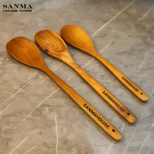 Sanma - Spatula Premium Kayu Korea Kitchen Anti Panas Sepatula Kayu Premium Swietenia