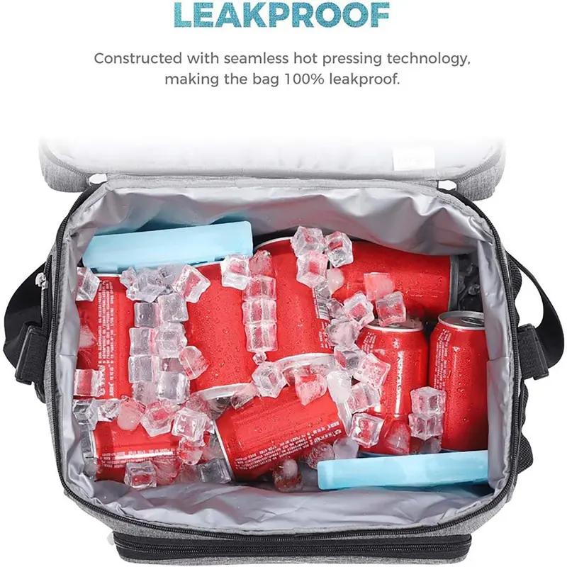 Large Capacity Portable Picnic Bag, Waterproof Single Shoulder Crossbody Thermal Bag, Outdoor Car Ice Bag, Picnic Backpack for Camping & Hiking 8