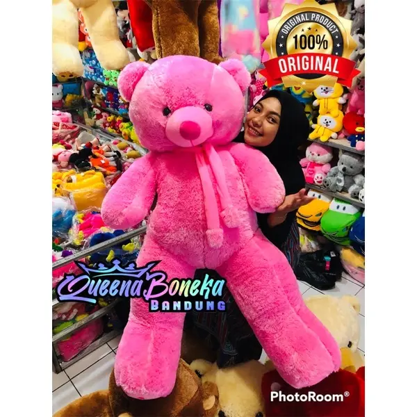 boneka Teddy bear beruang syal telapak super super jumbo UK 1.5meter 4
