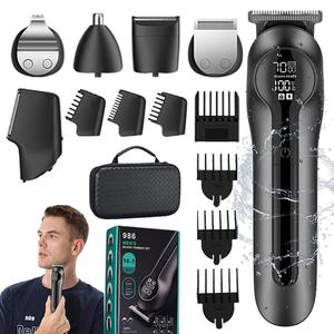 Electric Hair Trimmer Kit, 1 Set Professional Hair Clipper & Accessories, Hair Trimmer for Men, Great for Shaving Face, Mustache, Body, Ear, Nose Hair