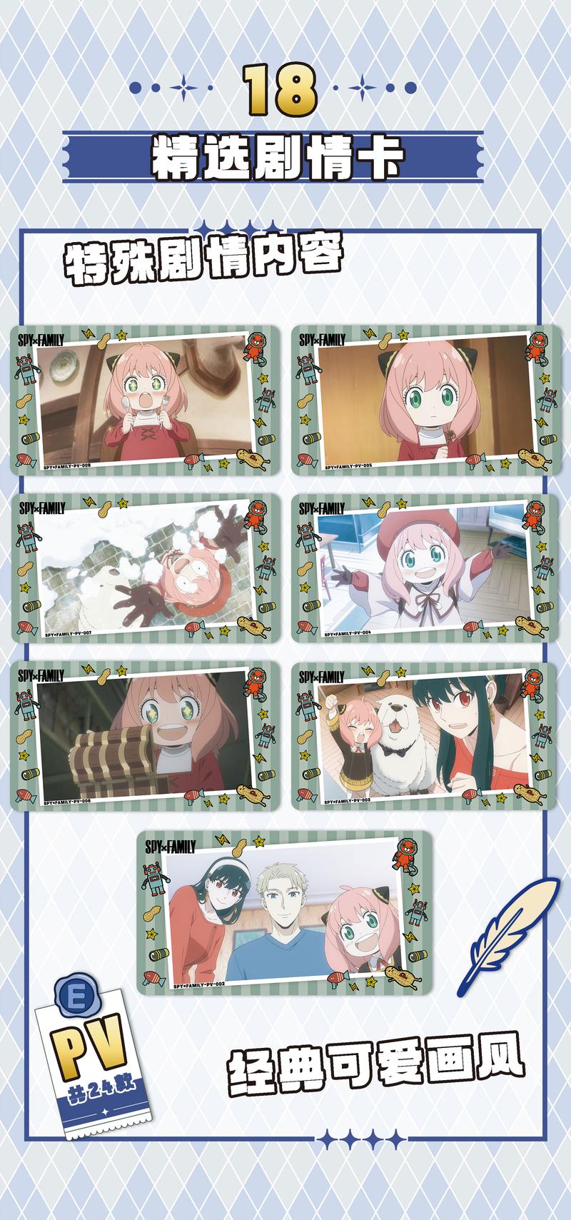 Product Introduction of SPY X FAMILY Anime Cute Cards collection Card 21