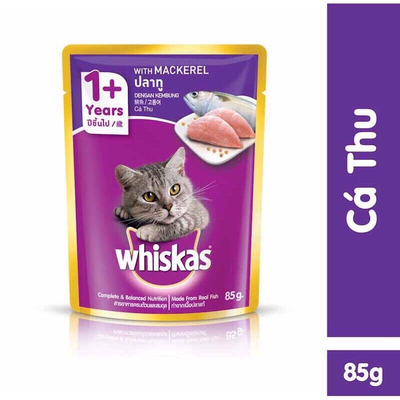 Pate whiskas pate cho mèo trưởng thành whiskas gói 80gr