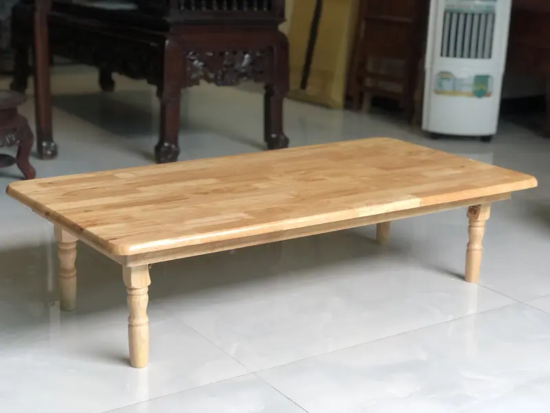 Bàn trà kiểu Nhật gỗ tự nhiên VIMOS ,xếp gọn dễ dàng, size 60 x 120 x cao 30cm 2