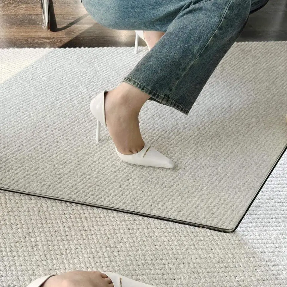 Giày cao gót khoét eo mũi nhọn gót Fullbox Nữ Shoes Đế Cao