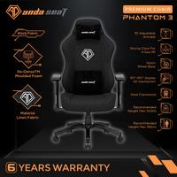 Gambar AndaSeat Phantom 3 Series Kursi Gaming Chair - Black Fabric - BLACK FABRIC dari AndaseaT Indonesia Kota Administrasi Jakarta Utara 1 Tokopedia
