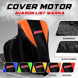 Sarung Motor BEAT, SCOOPY, VARIO,REVO, GENIO, jUPITER, FILLANO, SATRIA, FAZZIO, MIO, VESPA / Penutup Pelindung Body Cover Motor AVARON Karet