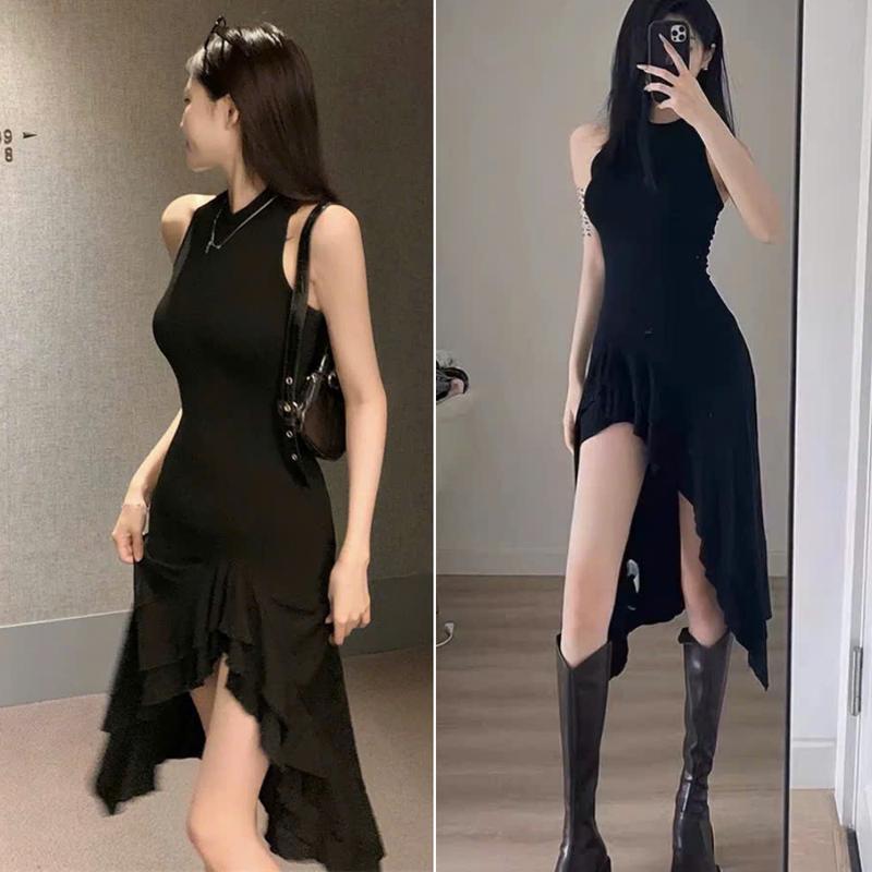Đầm maxi dáng dài xẻ tà phối bèo 2 tầng V187 Váy body maxi nữ ôm eo hottrend đi dự tiệc đi chơi đi biển sang chảnh