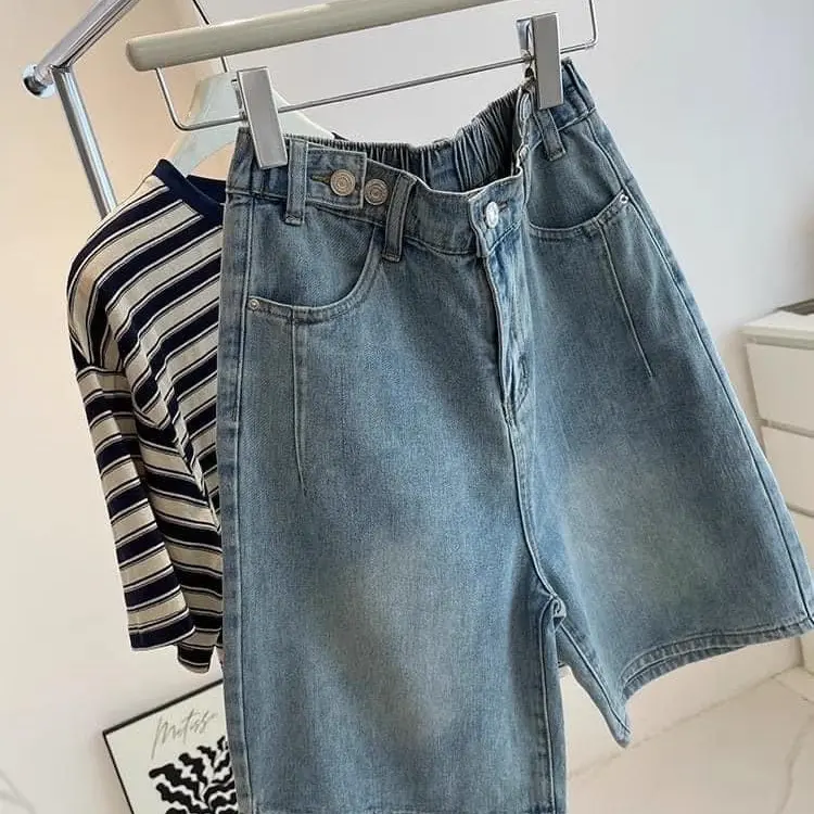 Ngố jean đai bigsize (N1) Nữ Women Pants Denim