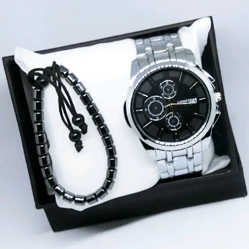 FIRALL!!JAM TANGAN PRIA BONUS GELANG BLUSTIN DAN BATRE CADANGN 0