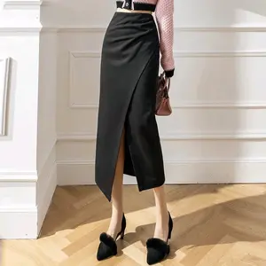 Skirt/Rok wanita Korean Style High Waist  Scuba Slim-fitting
