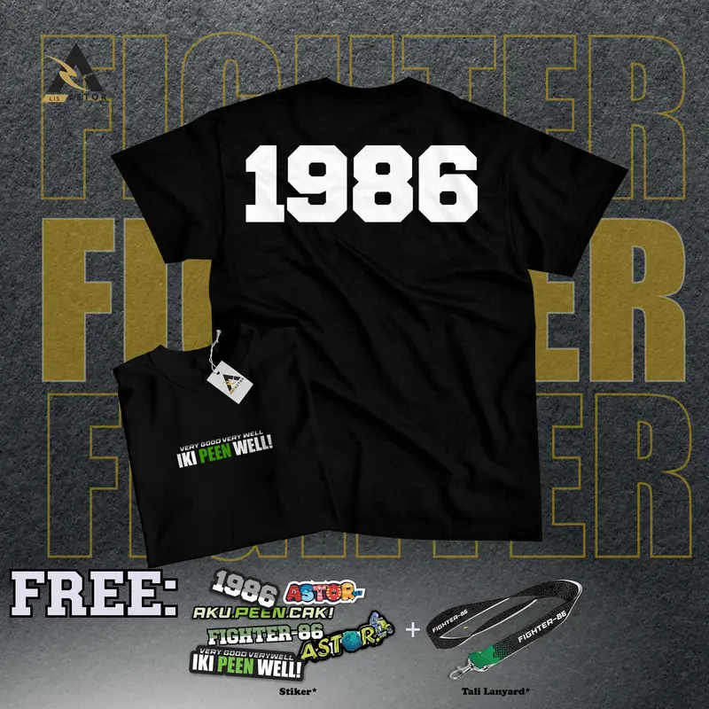 Kaos Pagar Nusa 1986 Simpel  / Tshirt IkI PEEN WEL, Catton Combed 24S 0