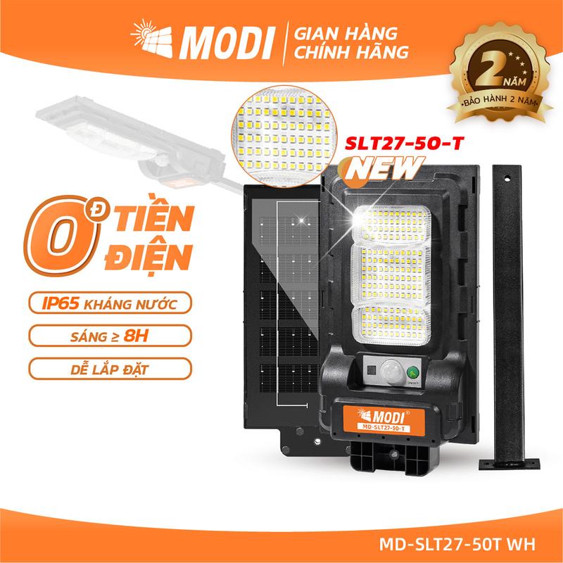 Đèn Năng Lượng Mặt Trời MODI SOLAR Siêu Sáng Loại Đèn Đường Thế Hệ Mới 50T Bảo Hành 2 NĂM