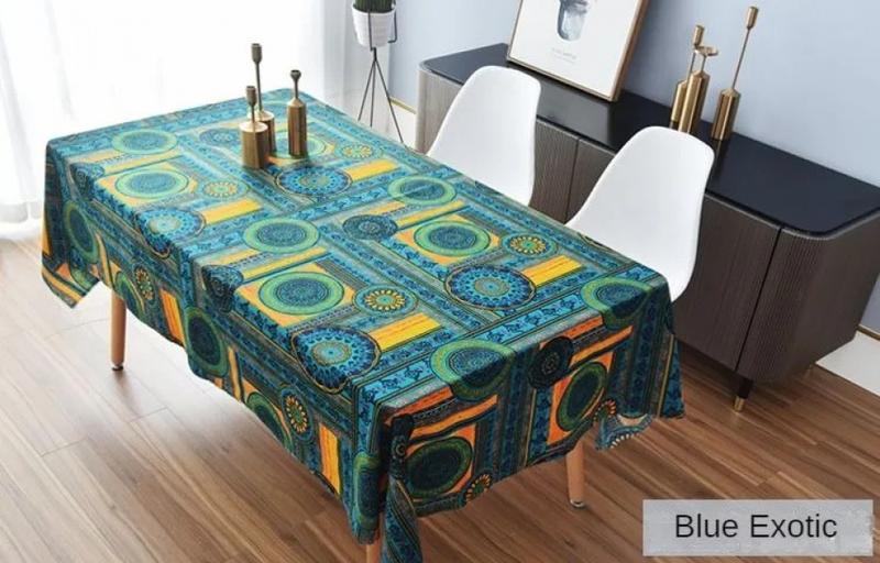 Product Introduction of Printed Bohemian Ethnic Fabric Cotton Linen By Meters for Dress Skirt Tablecloth Diy Sewing Vintage Cloth Breathable Soft Flower 25