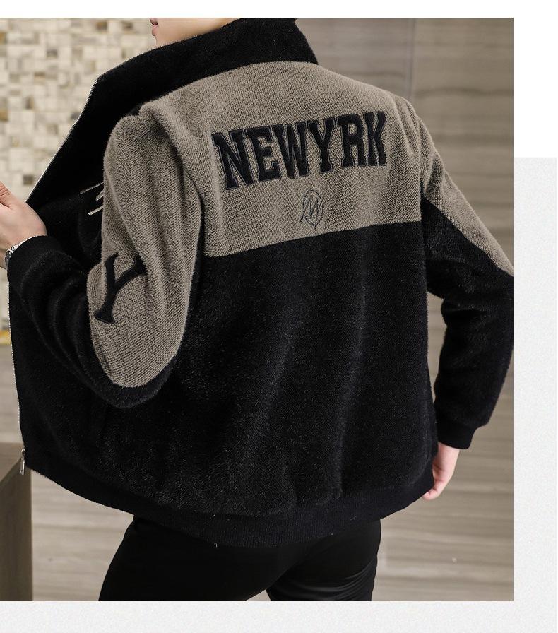 Product Introduction of 2024 new men's letter casual jacket, zipper cardigan design, comfortable and soft fabric, casual and versatile. 16