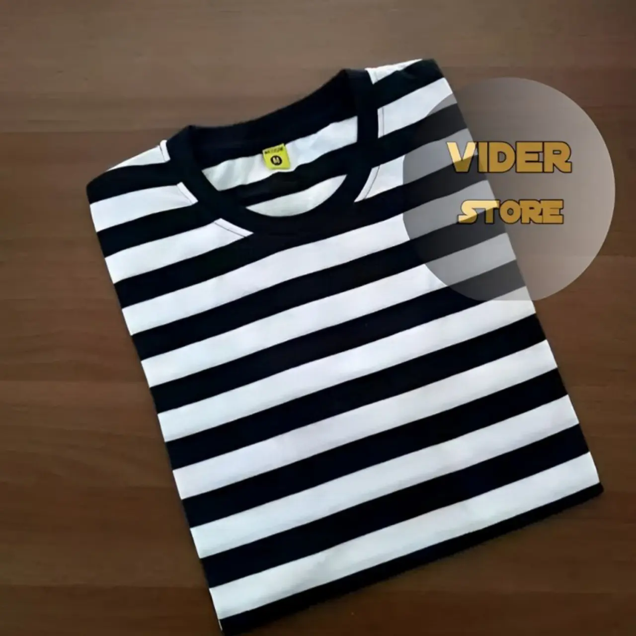 kaos polos stripe salur garis hitam putih atasan pria atasan wanita bahan tebal  Baju  Lembut  Distro Katun Cowok Combed