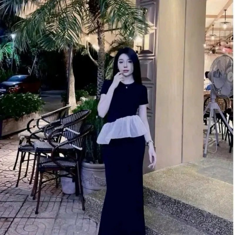 SET ÁO PHỐI VOAN + CHÂN VÁY ĐUÔI CÁ BIGSIZE 0
