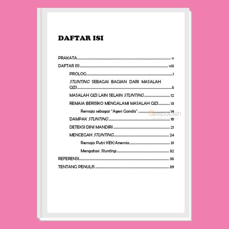 Buku Stunting, Malnutrisi, Edukasi Gizi Remaja Masa Kini 1