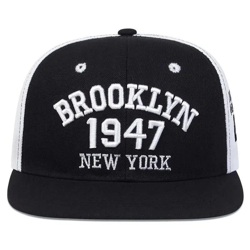 Product Introduction of Mũ Hip-Hop Thêu, Unisex, BROOKLYN 1947, Mũ Bóng Chày Ngoài Trời, Có Thể Điều Chỉnh, Phong Cách Thường Ngày Mũ Chống Nắng 13