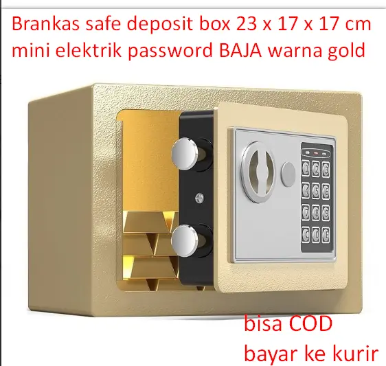 Brankas safe deposit box 23 x 17 x 17 cm  mini elektrik password BAJA 0