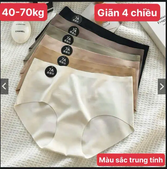Combo 10 quần lót nữ đúc su Q7A chất đẹp co giãn , khong lộ vân viền , không đường may đủ size 40-70 kg - có lẻ 5 quần cho khách mua ít 0