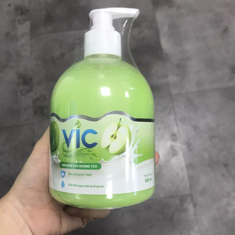 Chai nước rửa tay V﻿‎I﻿﻿C Hương Táo/Dâu/Dưa Lưới/Chanh 500ml 4